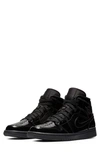 Nike Jordan Women's Air Jordan 1 Mid Se Casual Shoes, Black - Size 7.0 In Black/ Black/ Black