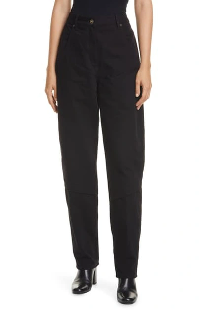 Jacquemus High Waist Jeans In Blue/ Black