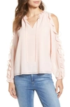 1.STATE RUFFLE COLD SHOULDER TOP,8159100