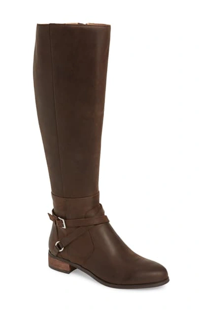 Charles David Solo Knee High Boot In Chocolate Leather