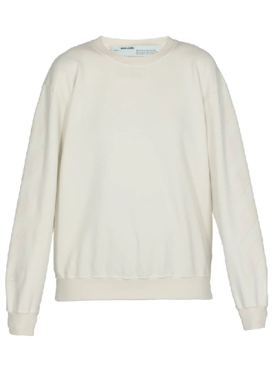 Off-white White Cotton Sweatshirt