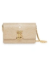 BURBERRY Mini Jessie TB Fish-Scale-Embossed Leather Shoulder Bag
