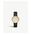 ARMANI EXCHANGE AX5561 LOLA GOLD-PLATED AND LEATHER WATCH,27185885