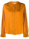 VINCE SHIRRED BACK BLOUSE