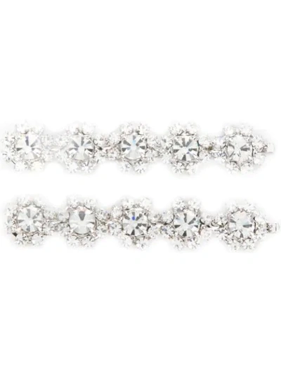 Alessandra Rich Crystal-embellished Hairclips (pair Of 2)