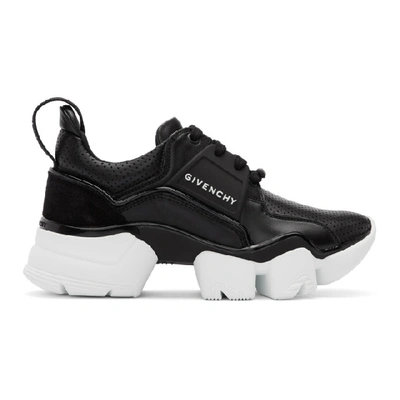 Givenchy Givency Leather Jaw Chunky Sneakers In Nero