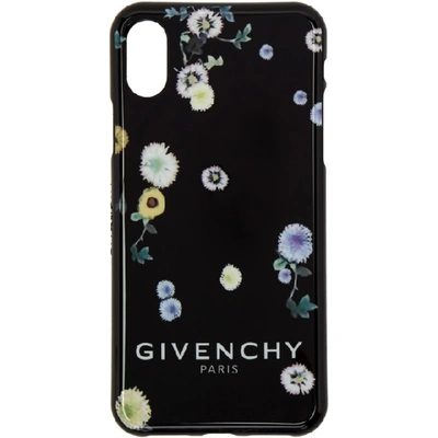 Givenchy Floral Iphone X Case In Black