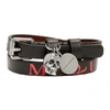 ALEXANDER MCQUEEN ALEXANDER MCQUEEN BLACK DOUBLE SKULL BRACELET