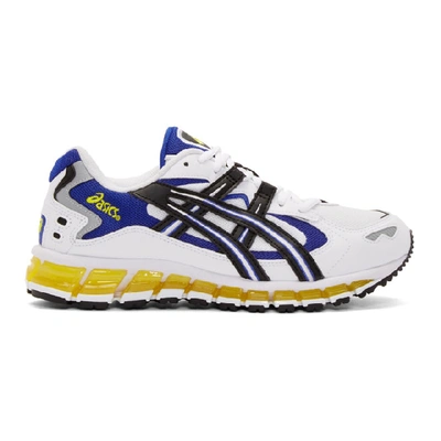 Asics Gel-kayano 5 360 Panelled Trainers In White/blue