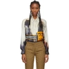 BURBERRY BURBERRY MULTICOLOR SILK ARIANNA CLOUD SHIRT