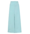 ROLAND MOURET LENARK WOOL-CRÊPE WIDE-LEG PANTS,P00407441