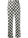 MARC JACOBS CHECKERED STRAIGHT-LEG JEANS