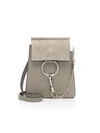 Chloé Women's Mini Faye Leather Bracelet Bag In Grey