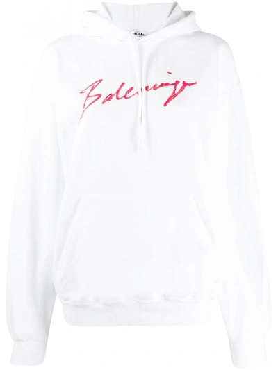 Balenciaga Logo Cotton Hoodie