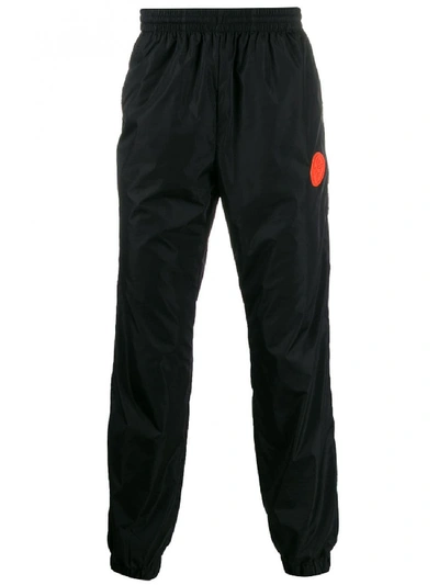 Off-white Logo Print Tracksuit Trousers In Black