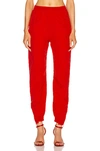 VETEMENTS VETEMENTS CUT UP TRACKSUIT PANT IN RED,VETF-WP25