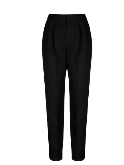 Saint Laurent Classic Trousers In Black