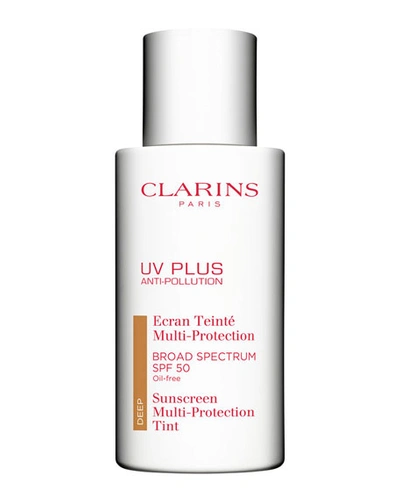 Clarins Uv Plus Anti-pollution Broad Spectrum Spf 50 Tinted Sunscreen Multi-protection, 1.7 Oz. In Medium
