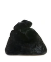 AREA STARS FAUX FUR BAG WITH DOUBLE TOP HANDLES