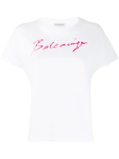 Balenciaga 标志性logo T恤 In White
