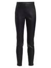 Saks Fifth Avenue Women's Leather Leggings In Black