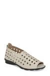 Arche 'drick' Flat In Nacre/ Brume Leather