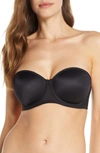 Le Mystere Clean Lines Strapless Underwire Bra In Black