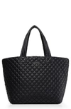 Mz Wallace Large Metro Tote In Fawn Black Colorblock