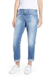 AG THE EX-BOYFRIEND RIPPED ANKLE SLIM JEANS,HRD1575