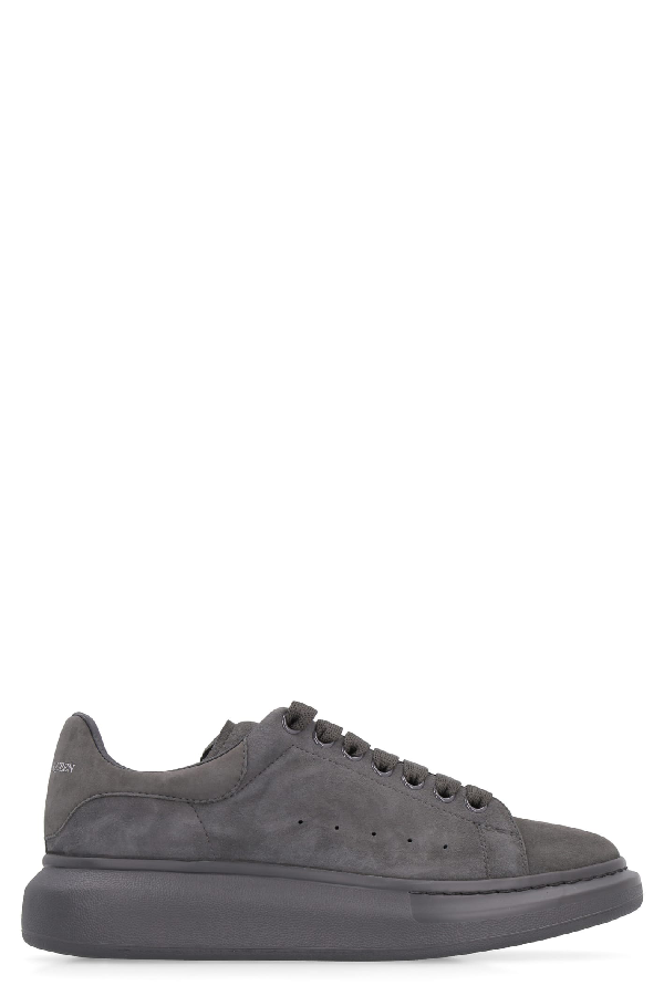 Alexander Mcqueen Larry Suede Sneakers In Grey | ModeSens