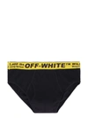 OFF-WHITE LOGOED ELASTIC BAND COTTON BRIEFS,11059279