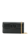 Valentino Garavani Vring Wallet On Chain In Black