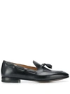Francesco Russo Tassel Loafers In Black