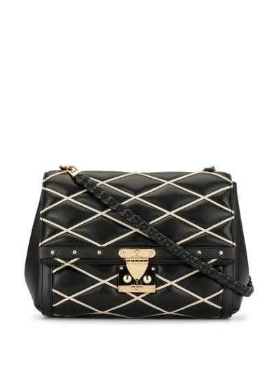 Pre-owned Louis Vuitton 2014  Malletage Shoulder Bag In Black