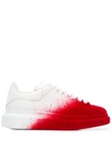 Alexander Mcqueen Oversized Spray Paint Effect Sneakers In White