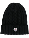 MONCLER CABLE KNIT BEANIE HAT