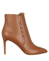 VALENTINO GARAVANI Rockstud Leather Ankle Boots,060039506454