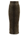 ALEXANDER WANG Leopard Chenille Knit Skirt,060033953995