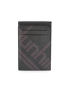 Dunhill Luggage Canvas Card Case In Black