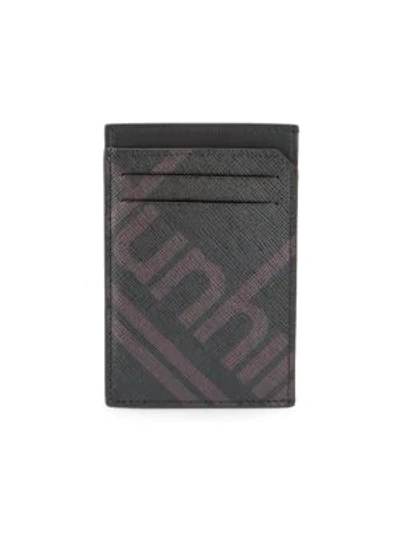 Dunhill Luggage Canvas Card Case In Black