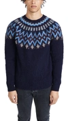 Howlin' Future Fantasy Virgin Wool Sweater In Navy