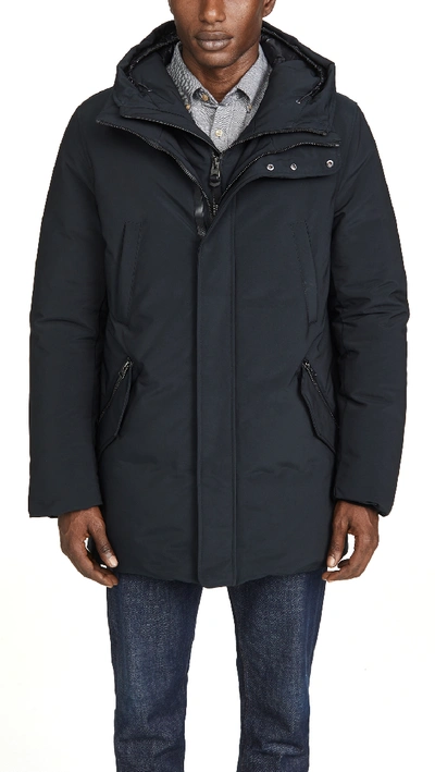 Mackage Hip Length Down Winter Edward Parka Without Fur In Black