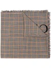 GUCCI HOUNDSTOOTH CHECK LARGE SCARF