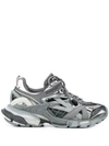 Balenciaga Grey & Black Track.2 Caged Sneakers In Grey