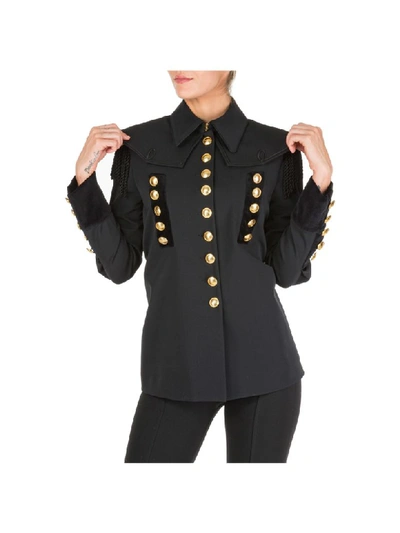 Alberta Ferretti Women's Jacket Blazer  Military In Black