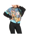 VERSACE JEANS COUTURE OPTICAL FLOWERS SWEATSHIRT,11060054