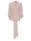 GIVENCHY BLOUSE IN SILK WITH ASCOT TIE IN BLUSH,BW60GR1206 271