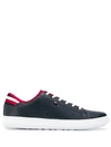 TOMMY HILFIGER LEATHER LACE-UP SNEAKERS