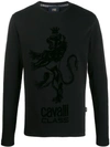 CAVALLI CLASS LOGO EMBROIDERED TOP