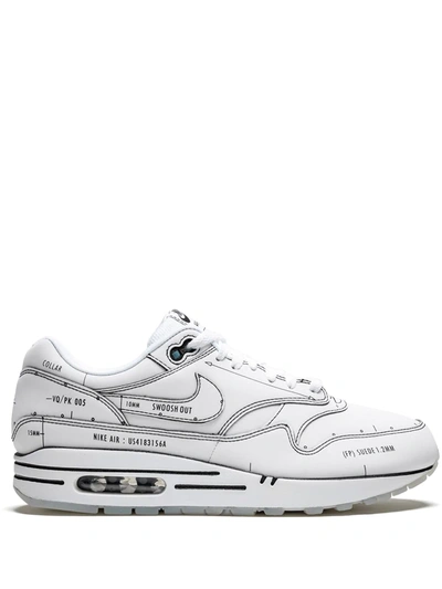 Nike Air Max 1 “sketch Schematic” Sneakers In White | ModeSens